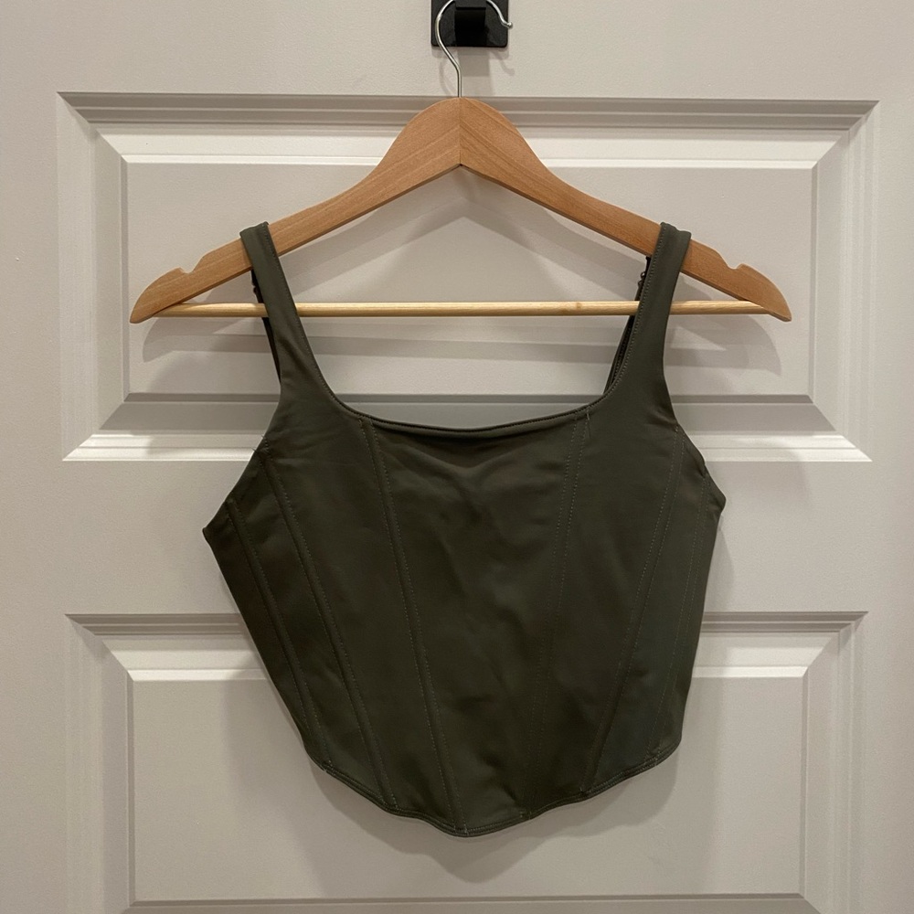 ReoRia Olive Green Tank Top